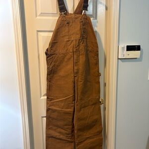 Carhartt Sandstone Bib Overalls - Tan - 36x34